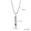 Collar de acero de titanio con accesorios de hip hop para hombre, estilo hipster callejero, colgante con personalidad de celebridades en línea, colgante de pareja, cadena de suéter para mujer