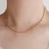 Europa e Estados Unidos tendência transfronteiriça ins corrente cubana colar 18k ouro não desbota corrente de personalidade da moda joia de alta qualidade