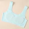 Ropa interior para niña de seda de hielo sin marcas, para estudiante, sujetador de pecho de látex, desarrollo, top tipo tubo para espalda bonita, sujetador deportivo, chaleco transpirable
