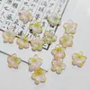 Flor de 5 pétalos grande de 21 mm, pétalos de vidrio, accesorios para joyería DIY hechos a mano, horquilla de estilo antiguo, materiales para tocado, venta al por mayor