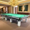 Sinuca Russa Tipo Padrão Comercial Estilo Chinês Ardósia Negra Mesa de Sinuca Russa Mesa de Sinuca para Clube