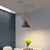 Lámpara de Araña para Restaurante Nórdico Cambiante Simple Moderna Bauhaus Oscilante Retráctil Dormitorio Mesita de Noche Estudio Estilo Japonés Lámparas
