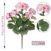 Amazon Cross-Border Flor de Begônia Simulada Flor de Gerânio Flor de Seda Flor Artificial Externa Arbusto Decorativo