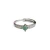Anillo de Jade Natural Grado A de Guan Yu Anillo de Jade Azul Hielo Agua Joyería Beneficios de Transmisión en Vivo Venta al por Mayor S4111202