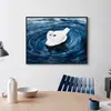 Altibajos y Paz Dibujo Animado Cisne Creativo Pintura Decorativa para Sala de Estar Pintura Sanadora para Dormitorio Arte de Nicho Pintura para Pasillo