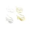 Ganchos para Pendientes Brillantes en Forma de U con Gota de Agua Dorados de Alta Durabilidad Accesorios para Joyería DIY Fabricación de Ganchos para Pendientes Materiales Semi-Terminados para Pendientes