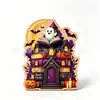 Rincón de Lectura de Halloween Popular de la Biblioteca Estante Adorno Fantasma Leyendo Pequeño Adorno de Madera Decoración de Regalo Festivo