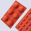 Conjunto de combinação de molde de chocolate de silicone semicircular transfronteiriço DIY assando molde de bolo de pudim de chocolate