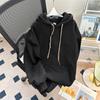 Suéter pesado con forro polar para hombre, chaqueta casual americana con capucha, invierno, chaqueta gruesa y cálida, marca de moda juvenil, ropa para hombre