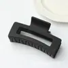 Pinza para el Cabello de Silicona con Acabado de Alta Gama, Pinza Suave de Goma Color Sólido Cuadrada Estilo Tiburón para la Parte Posterior de la Cabeza, Accesorio para el Cabello con Textura de Goma Simple