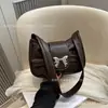 Bolsa de Axila Nicho Estilo Francês para Mulheres 2025 Nova Tendência Moda Laço Bolsa Quadrada Pequena Versátil Bolsa Transversal com Pregas
