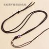 Collar con cordón de jade fino de 2 mm, colgante de jade, cuerda ajustable para hombres y mujeres, venta al por mayor