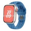 Adequado para Série 9/10/Ultra2 da Apple Pulseira de Silicone com Fivela Reversa de Malha Pulseira Esportiva Apple para iWatch