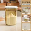 Contenedor de almacenamiento de leche en polvo, caja portátil sellada a prueba de humedad para viajes, caja dosificadora, frasco de almacenamiento de granos para cocina