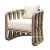 Sudeste Asiático cama y desayuno sofá exterior Villa diseñador retro individual muebles ratán creativo jardín balcón