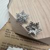 Estilo Copo de Nieve de Lujo Ligero Botón con Microincrustaciones de Circonita Abrigo de Mujer Cheongsam Abrigo Suéter Hebilla de Cristal para Ropa Chapada en Cobre