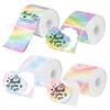 Papel para Impressão Térmica Céu Estrelado com Gradiente de Cor Phomemo M110 Redondo Colorido Céu Papel Térmico para Etiquetas à Prova de Quatro