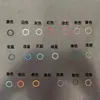 Anéis Planos Coloridos Pintados Ecológicos Acessórios para Joias DIY Anéis Abertos Anéis de Conexão Anéis Fechados Anéis Abertos