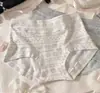 Cueca Boxer Feminina 10A Antibacteriana Estilo Fair Isle Quatro Cantos 100% Algodão, Gancho Estendido 100% Algodão, Não Aperta as Nádegas, Boxer de Algodão para Bebê Feminino