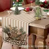 Camino de mesa de Halloween Nuevo Transfronterizo con Diseño Impreso de Alta Gama para Sala de Estar y Mesa de Comedor, Decoración para Fiestas Navideñas, Personalizable