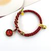 Pulsera con Forma de Flor de Nudo de Maíz Tejida a Mano Estilo Xizang, Pulsera Caja Gahu de Thangka, Pulsera Estilo Xizang Zaki Lam