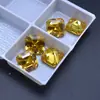 Pedra Preciosa Quadrada Amarelo Dourado Pedras Soltas Atacado Zircônia Dourada em Formato de Pagode Pedras para Inlay Acessórios para Joias DIY Pedras