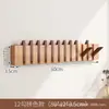Perchero de Pared con Forma de Tecla de Piano para Entrada, Gancho de Madera Maciza para Dormitorio o Vestíbulo (Requiere Taladro), Perchero para Abrigos y Sombreros para Detrás de la Puerta