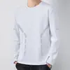 Camiseta Outono Manga Longa Plus Size Camada Base Masculina Gola Redonda Simples Solta Camiseta Top T Estilo Coreano ins Estampa Camiseta