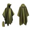 Capa Multifuncional Três em Um para Comércio Exterior, Capa de Chuva, Mochila, Montanhismo, Exterior, Camuflagem, Tática, Poncho com Capuz
