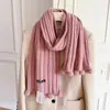 Cachecol de tricô inverno feminino quente bola pendurada quente estilo coreano atmosfera versátil luxo leve alta qualidade aquecedor de pescoço atacado