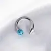 Anillo de Labio Flash Shambhala Anillo de Herradura Aro de Oreja Bola de Barro Anillo en C Venta Directa de Fábrica Joyería Caliente Europea y Americana para Perforaciones