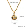 Collar con colgante de acero inoxidable transfronterizo Cadena para suéter de moda europea y americana para mujer 18K Tendencia Joyería Joker al por mayor