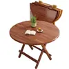 Mesa Plegable, Mesa Pequeña, Mesa de Comedor para el Hogar, Mesa de Té para Balcón, Mesa Plegable Portátil Simple Pequeña para Camping al Aire Libre