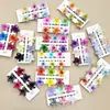 Clipes de Cabelo Coloridos de Flor de Plumeria de 4cm Mais Vendidos na Europa e América, Grampos de Cabelo Florais Transfronteiriços, Acessórios de Cabelo da Moda para Festas na Parte de Trás da Cabeça