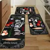 Alfombrillas de Cocina de Tira Larga Más Vendidas Juego de Dos Piezas Terciopelo de Cristal Resistentes a Manchas Antideslizantes para Platos y Tazas Anticaídas Transfronterizo
