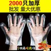 Guantes Desechables Engrosados Catering Empaque Individual Comida Comer Langosta Plástico Transparente Guantes de Inspección Aislamiento