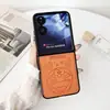 Funda de Dibujos Animados a la Moda para Xiaomi Mix Flip 2, Plegable, Nueva Textura de Cuero, Estilo Minimalista Ins, Protección Anti-Caídas