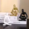 Enfeites Criativos de Personagens Abstratos em Resina Decoração Moderna para Casa Sala de Estar Entrada Peça de Arte Enfeites de Mesa de Escritório