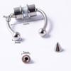 Piercing de Nariz Magnético de Acero Inoxidable Transfronterizo Bola Redonda Bola Cónica Anillo de Nariz Sin Agujero Cadena Uña Magnética para la Nariz Aretes
