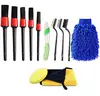 Cepillo Herramienta para Lavado de Autos Juego de 16 Piezas Cepillo Limpiador de Detalles para Interior de Coche Juego Completo de Herramientas para Detallado de Automóviles