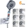 CUPC Nuevo Transfronterizo 6 Velocidades Filtrante Presurizado Juego de Ducha de Mano Cabezal de Ducha de Baño Belleza En Stock Venta al Por Mayor