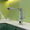 Grifo para Lavabo de Acero Inoxidable 304 Seleccionado Cuidadosamente para Uso Doméstico, Control Dual de Agua Caliente y Fría, Adecuado para Lavabo de Baño, Fregadero y Lavabo de Encimera
