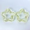 Cadena para teléfono móvil, pulsera, pendientes, horquilla, accesorios para el cabello, materiales de bricolaje, con forma de estrella hueca de cinco puntas, chapada en color transparente AB