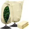 Funda de protección invernal para plantas de comercio exterior transfronterizo, funda de tela no tejida con aislamiento térmico, funda de protección contra heladas y congelación para plantas verdes agrícolas y hortícolas