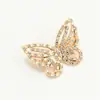 Broche de trébol de cuatro hojas de lujo con diamantes, pequeño pasador de aleación para trajes de mujer, chaquetas, cárdigans y decoraciones de cuello