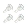 Tapones de Silicona para Dormir de 60 Grados Transparentes Tapones Fijos para Orejas Accesorios para Pendientes DIY Cubierta Protectora de Seguridad Tapones de Perno para Oreja