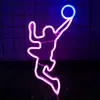 Nuevo LED dunk. Fondo de pared de luz de neón de patada de balón fiesta navideña atmósfera del hogar barra de luz decoración de habitación