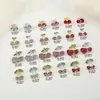 Joyería para Uñas con Diseño de Cerezas Nuevas Transfronteriza Llena de Diamantes Súper Brillante Frutas Coloridas Cerezas Paquete de Materiales para Uñas Portátiles DIY