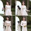 (Liberação) Vestido de Madrinha Cor Champagne, Vestido Curto de Nicho para Grupo de Irmãs no Casamento, Vestido de Madrinha de Manga Comprida