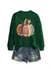 Amazon eBay sitio independiente moda divertida para mujer nuevo rugby calabaza hoja de arce otoño e invierno sudadera camisa de comercio exterior